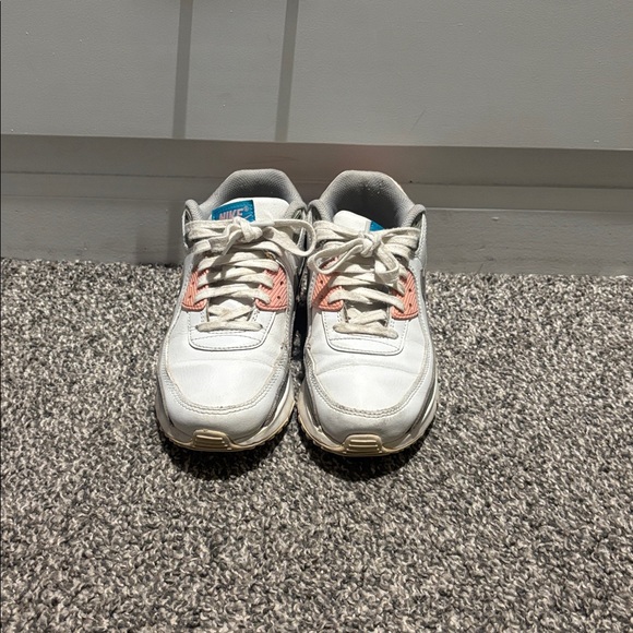 Nike Air Max White and Coral Sneakers - Picture 3 of 3